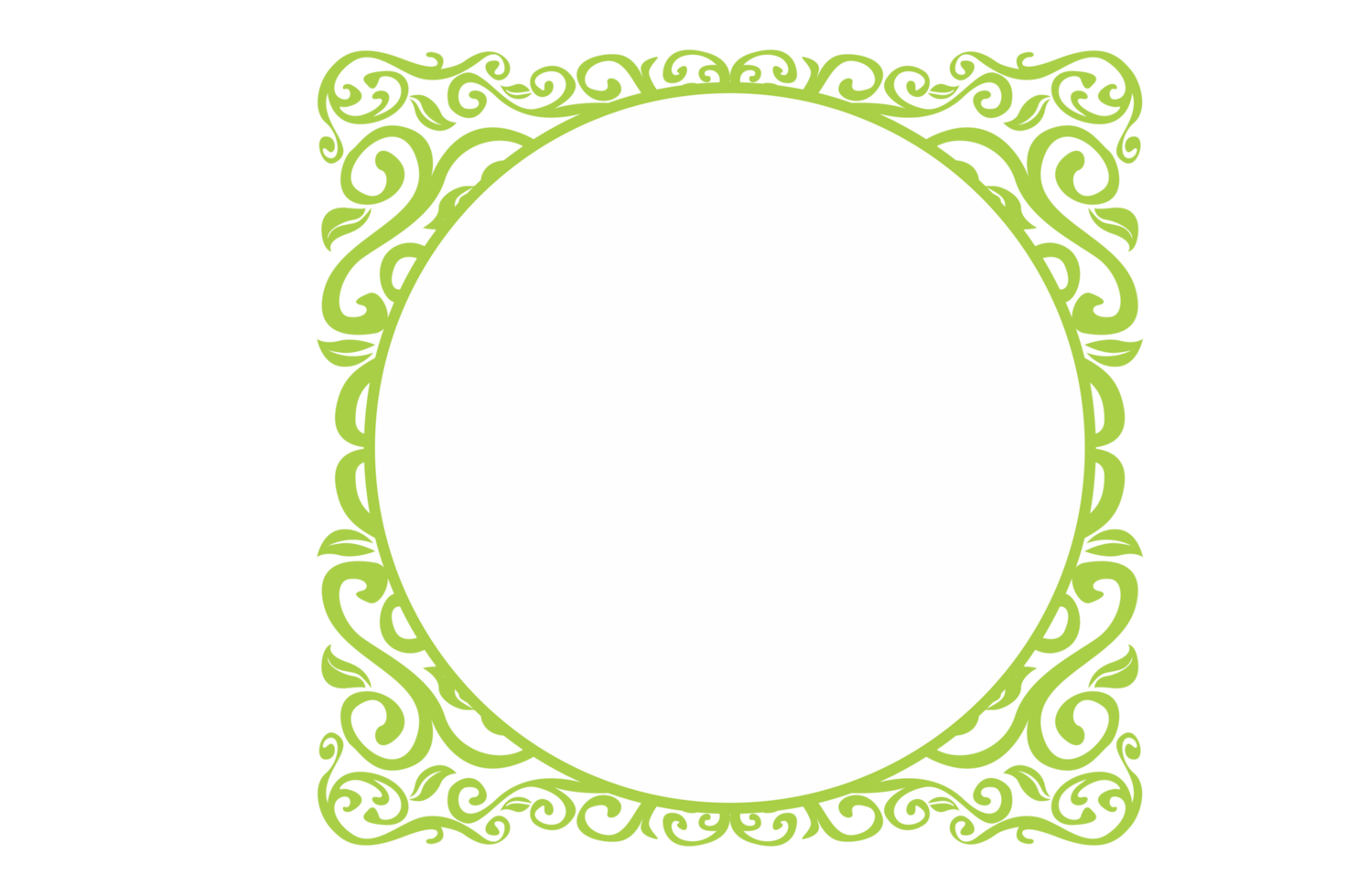 Flora Ornament Border With Design With Transparent Background png