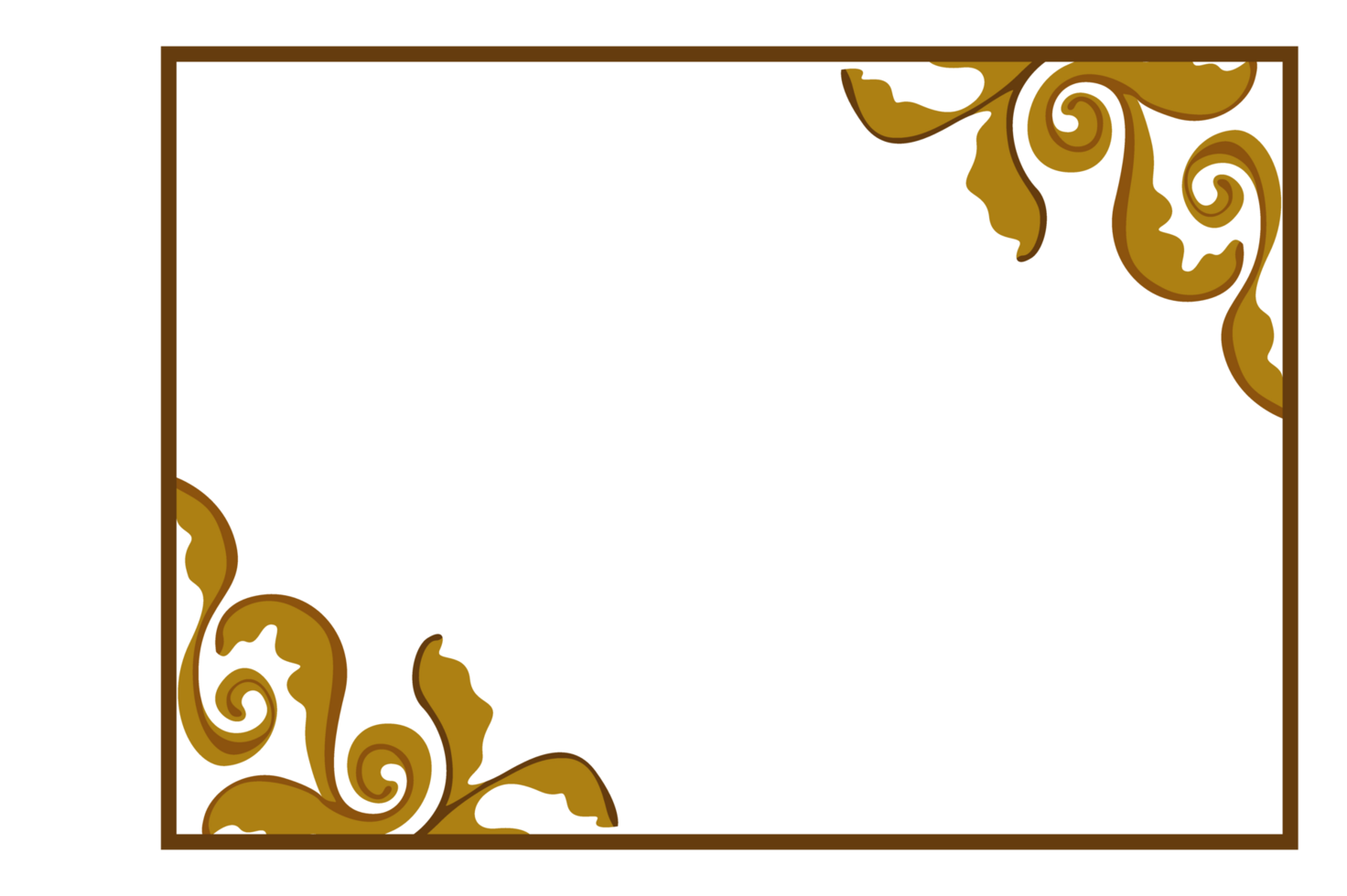 Flora Ornament Border With Design With Transparent Background png