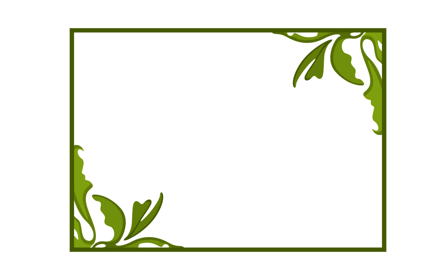 Flora Ornament Border With Design With Transparent Background png