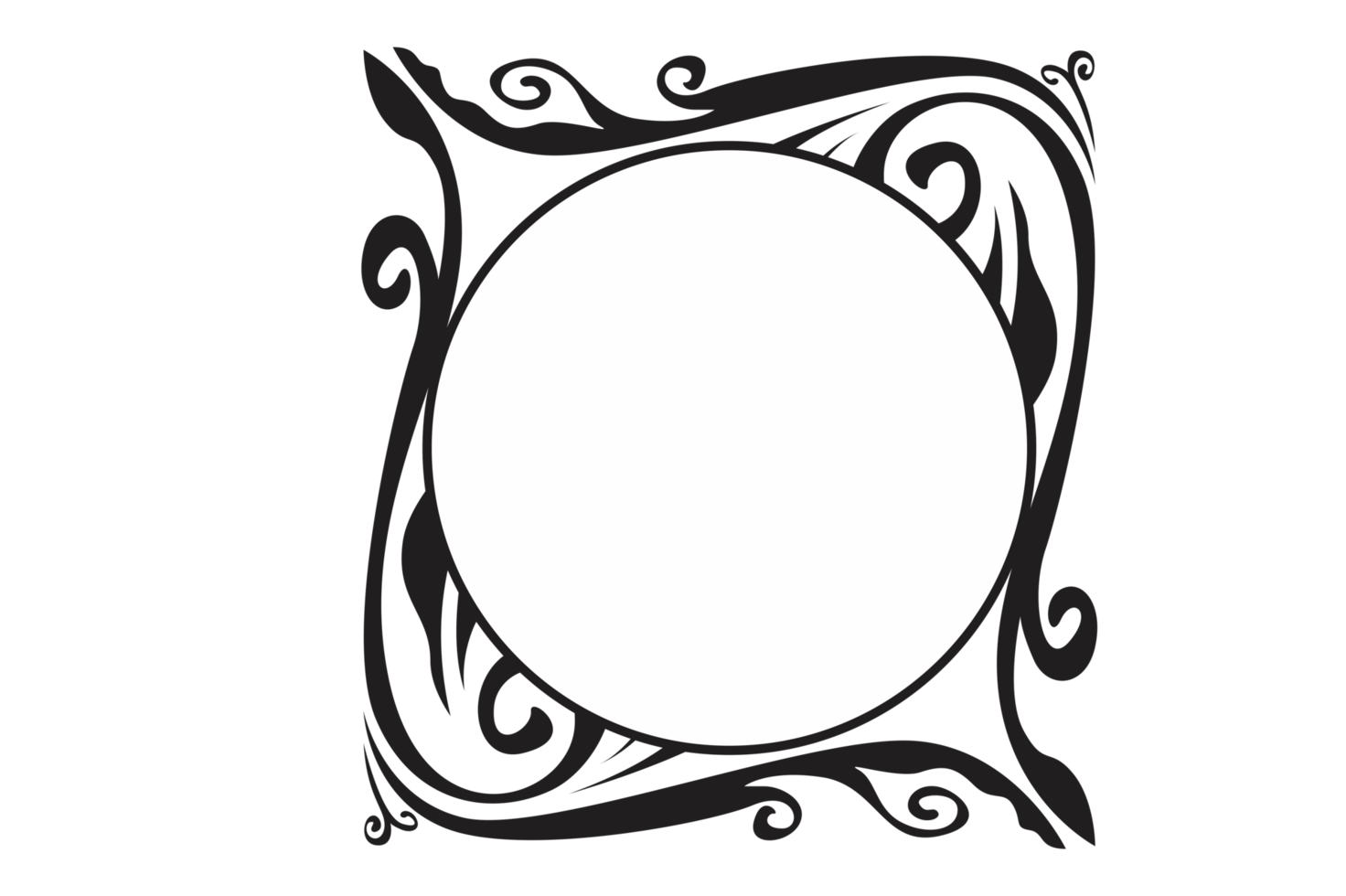 Flora Ornament Border With Design With Transparent Background png