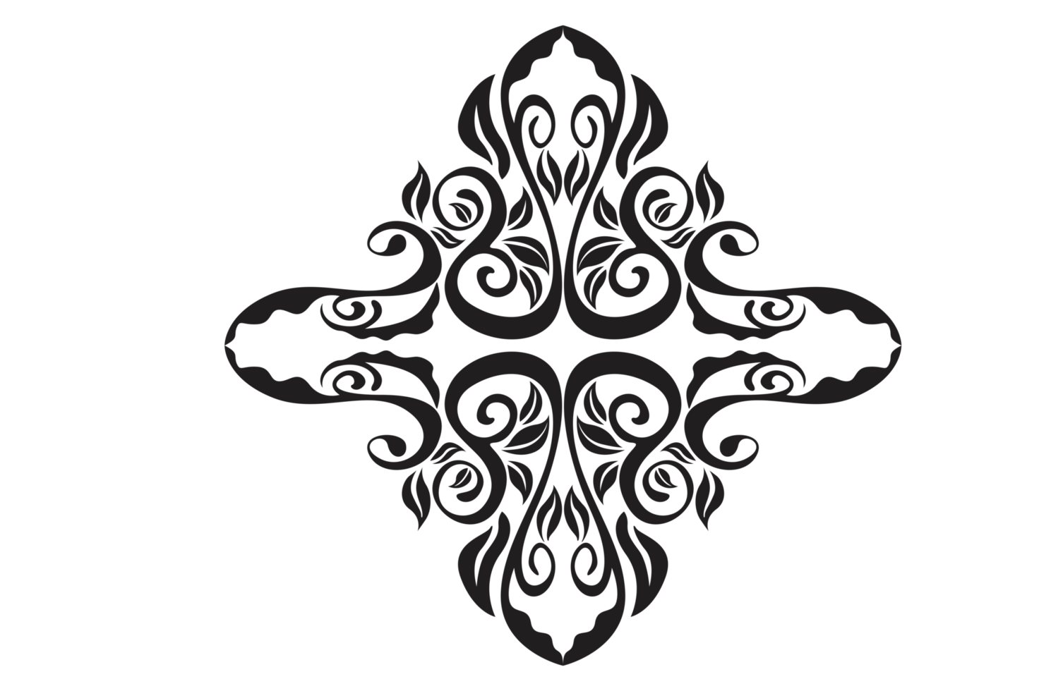 flora ornamento confine con design con trasparente sfondo png