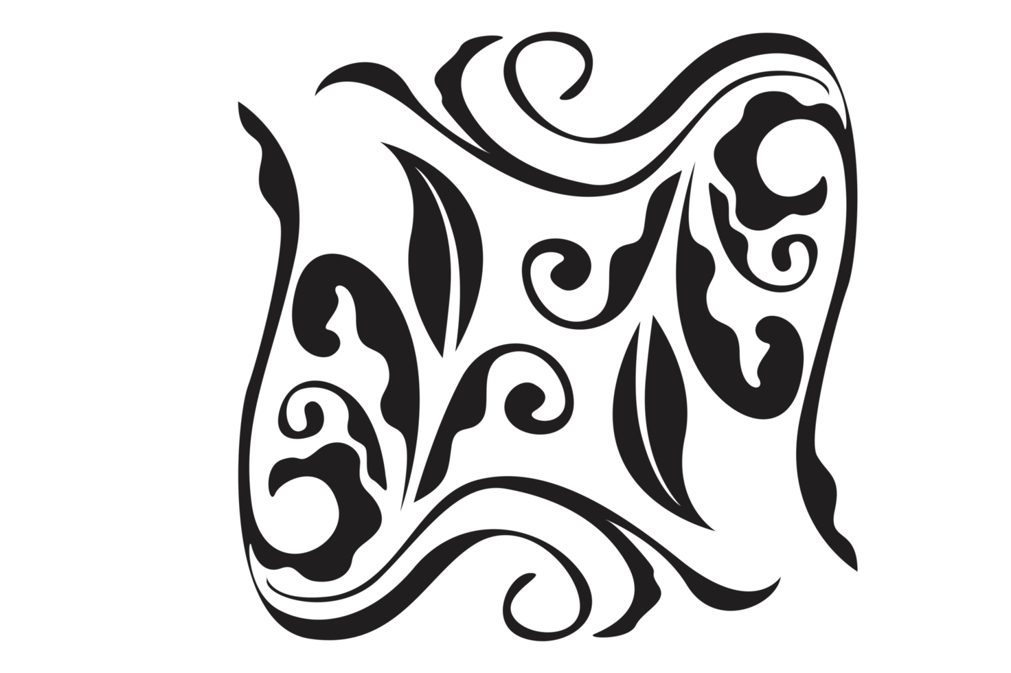 Flora Ornament Border With Design With Transparent Background png