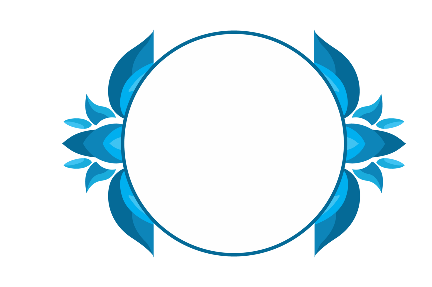 Flora Ornament Border With Design With Transparent Background png