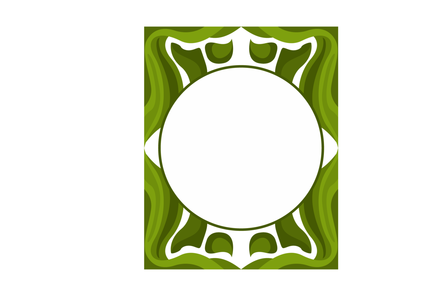 Flora Ornament Border With Design With Transparent Background png