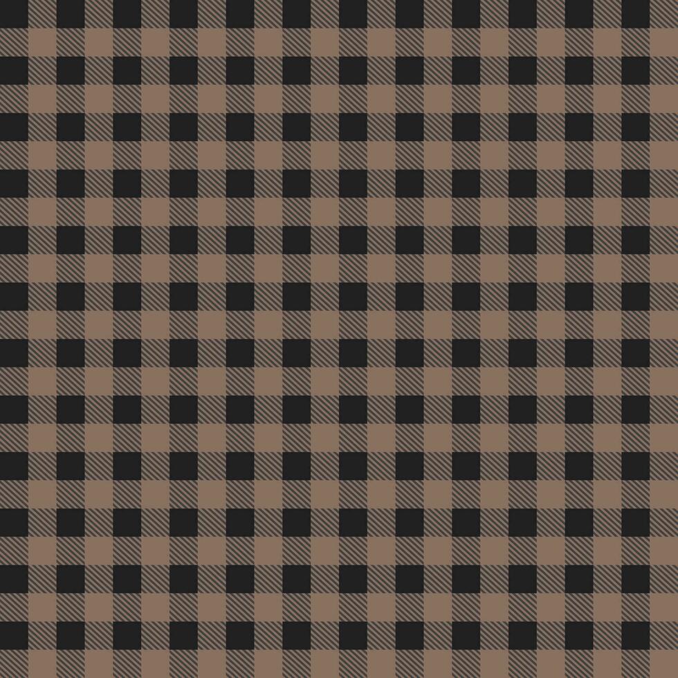 Brown and black buffalo plaid pattern with oblique line inside background. plaid pattern background. plaid background. Seamless pattern. for backdrop, decoration, gift wrapping, gingham tablecloth. vector