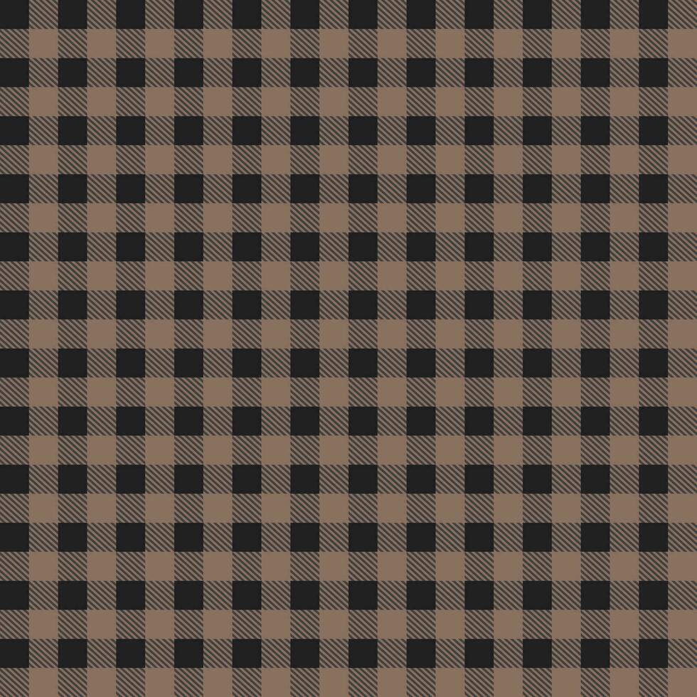 Brown and black buffalo plaid pattern with oblique line inside background. plaid pattern background. plaid background. Seamless pattern. for backdrop, decoration, gift wrapping, gingham tablecloth. vector