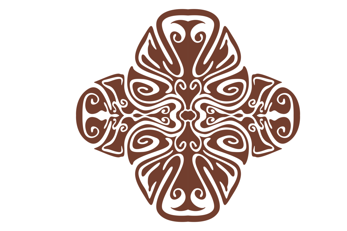 Flower Ornament Border with a design and a transparent background png