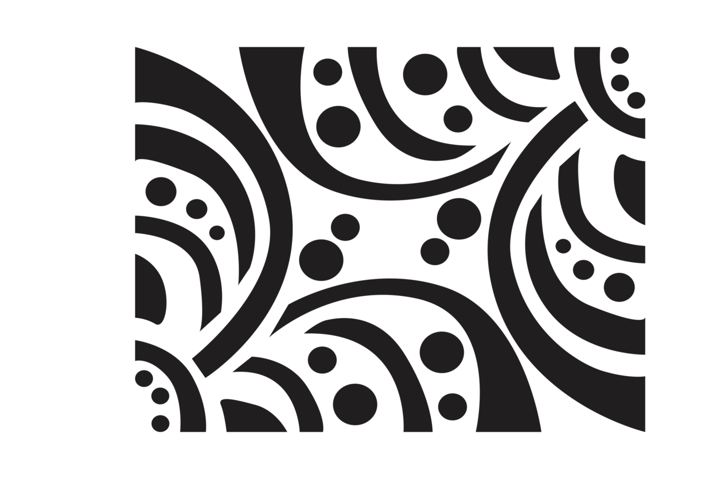 Flower Ornament Border with a design and a transparent background png