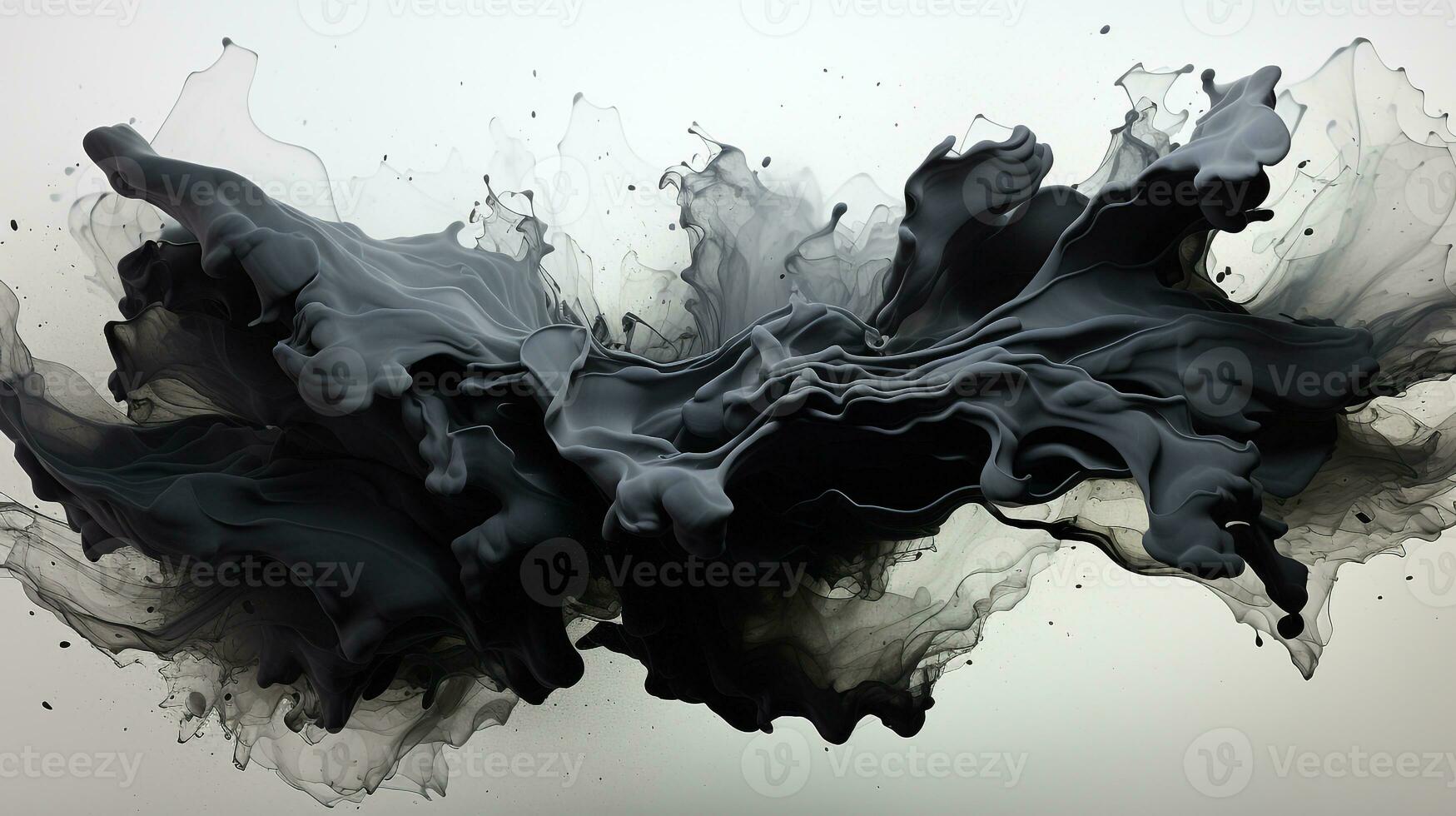 Black paint splash background photo