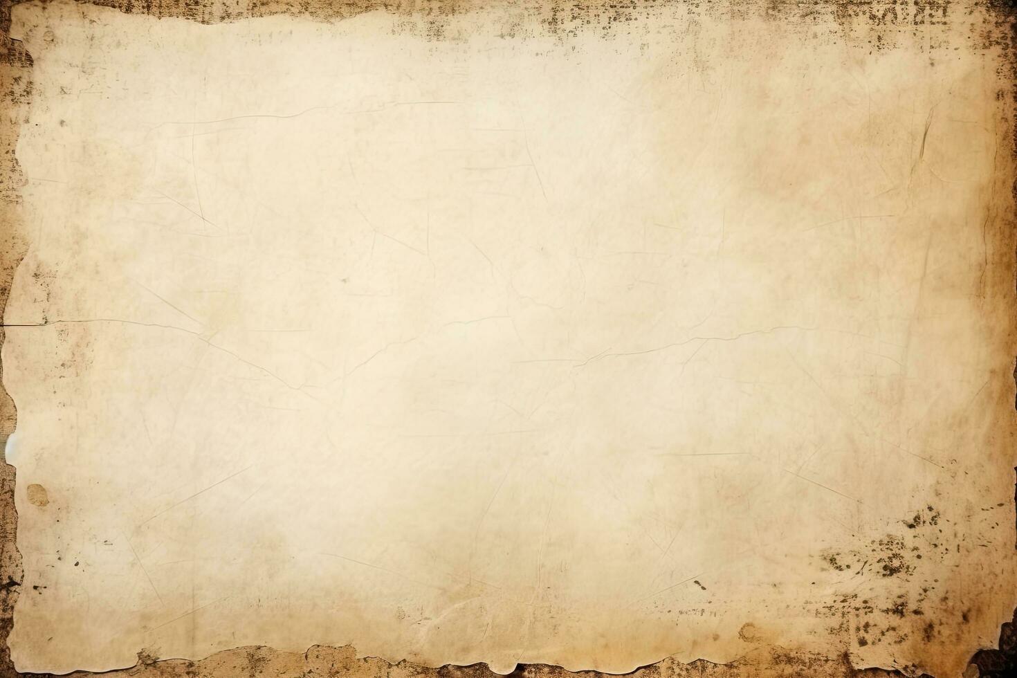 Grunge background with space for text or image. Old paper texture, Old paper sheet, Vintage aged Original background or texture, AI Generated photo
