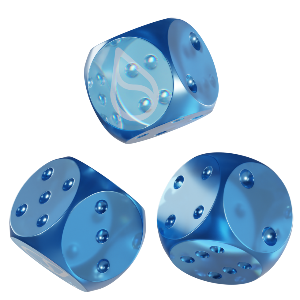 Dice Sui Glass Dice Crypto 3D Icon png