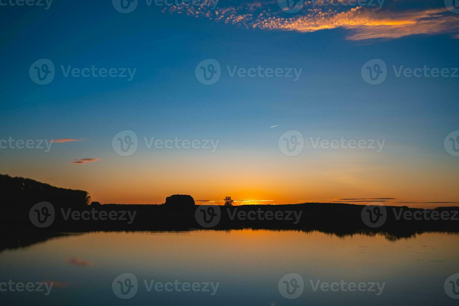 Beautiful view of the autumn nature, the river photo