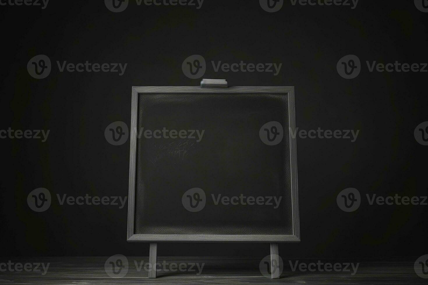 chalkboard on a black background. AI generative photo