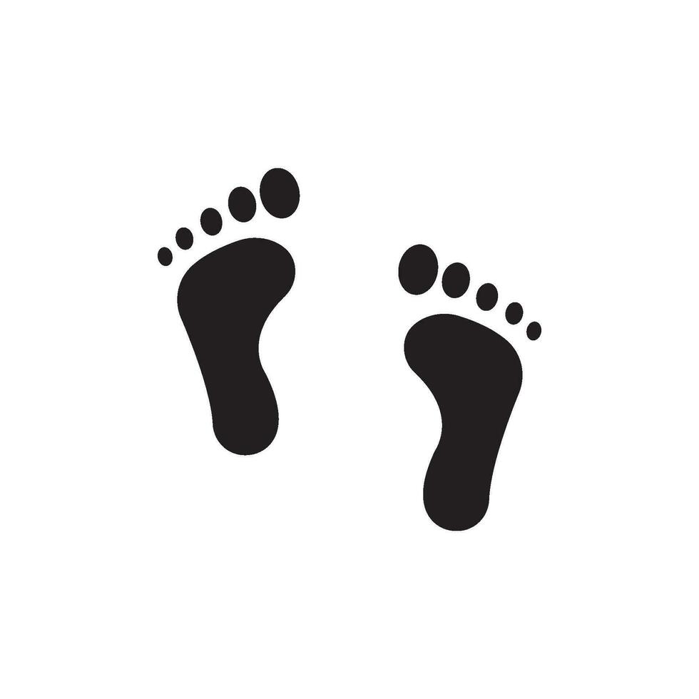 footprint icon vector
