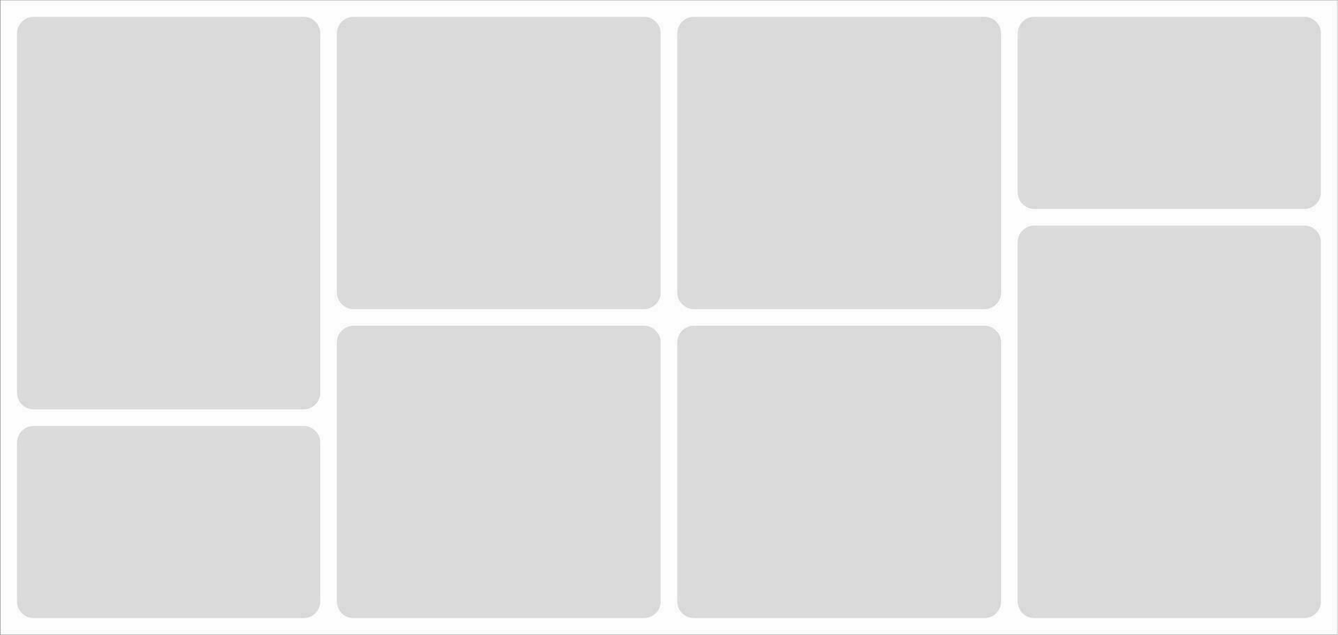 Pictures or photos frame collage. comics page grid layout abstract photo frames and digital photo wall template vector