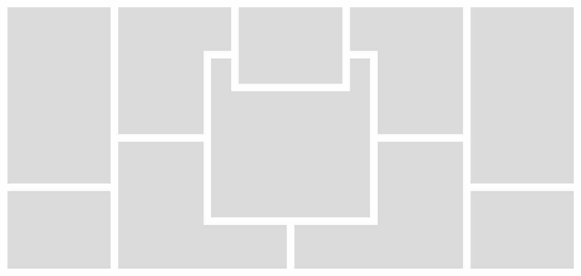 Pictures or photos frame collage vector