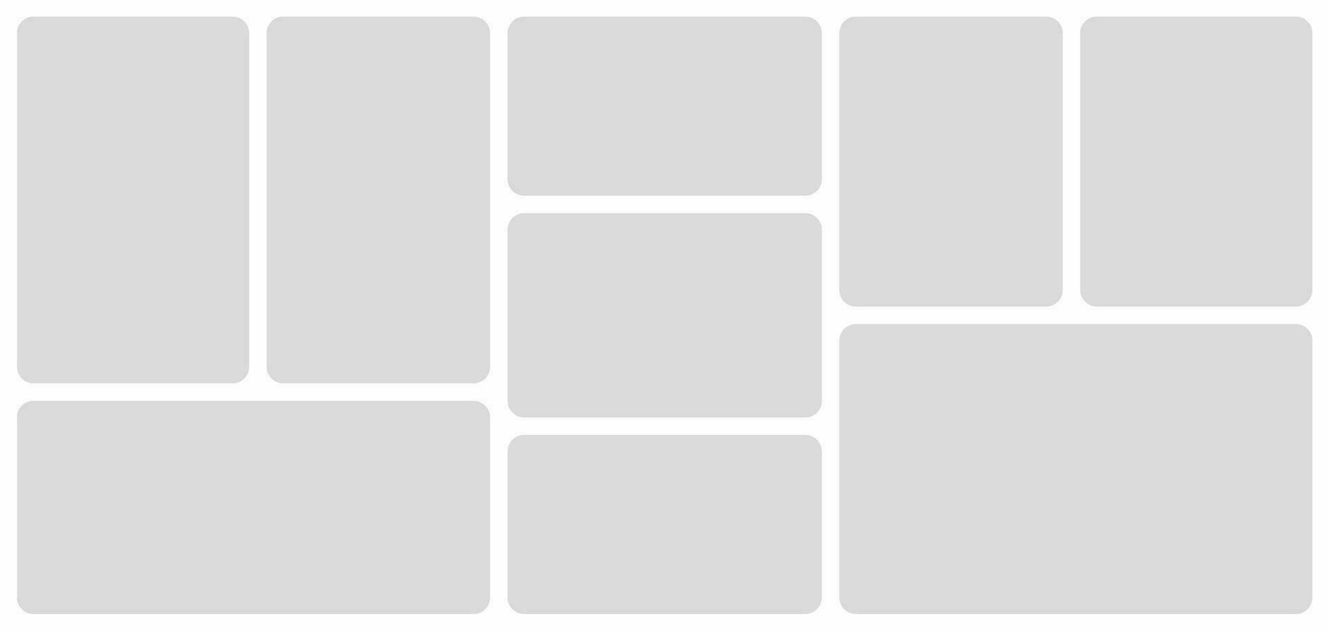 Pictures or photos frame collage vector