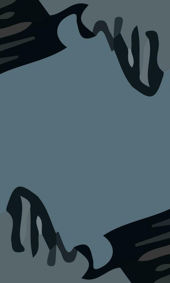 Aesthetic abstract art with a combination of shapes and green colors. Suitable for background and poster vector