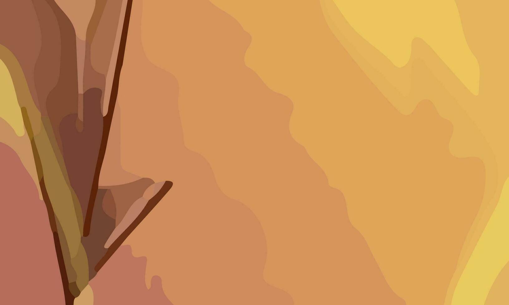 Aesthetic abstract art with a combination of shapes and brown colors. Suitable for background and poster vector