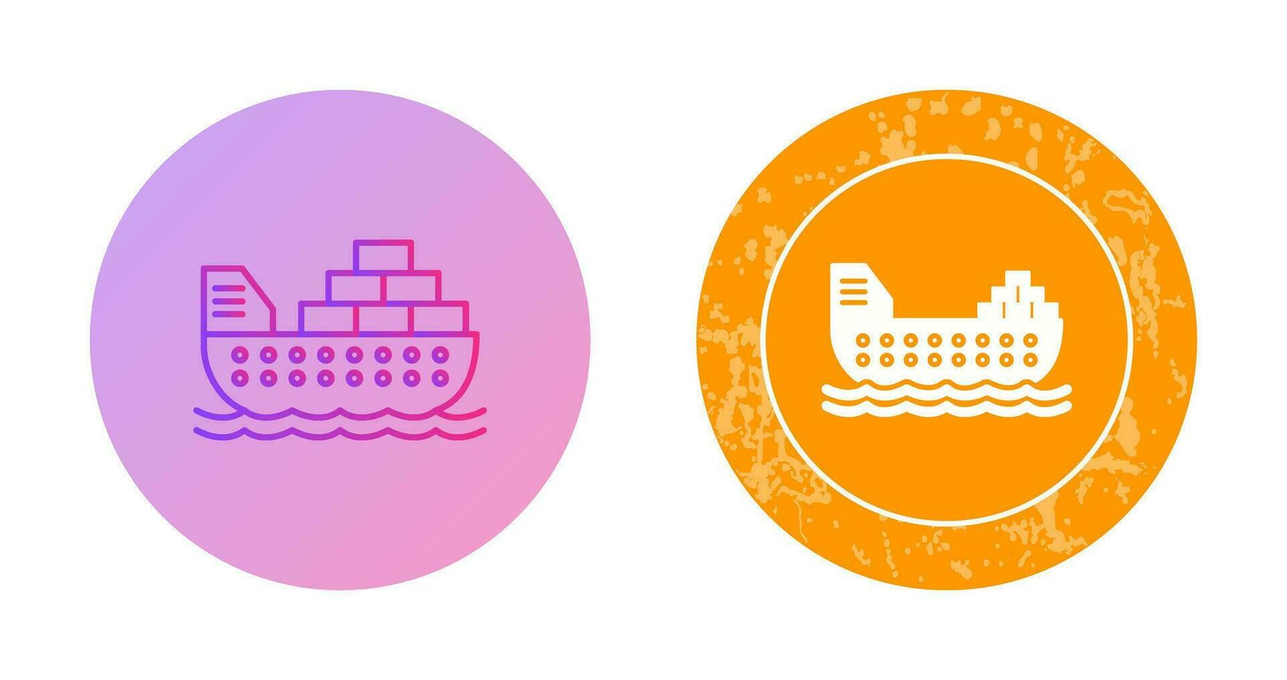 Cargo Ship Vector Icon