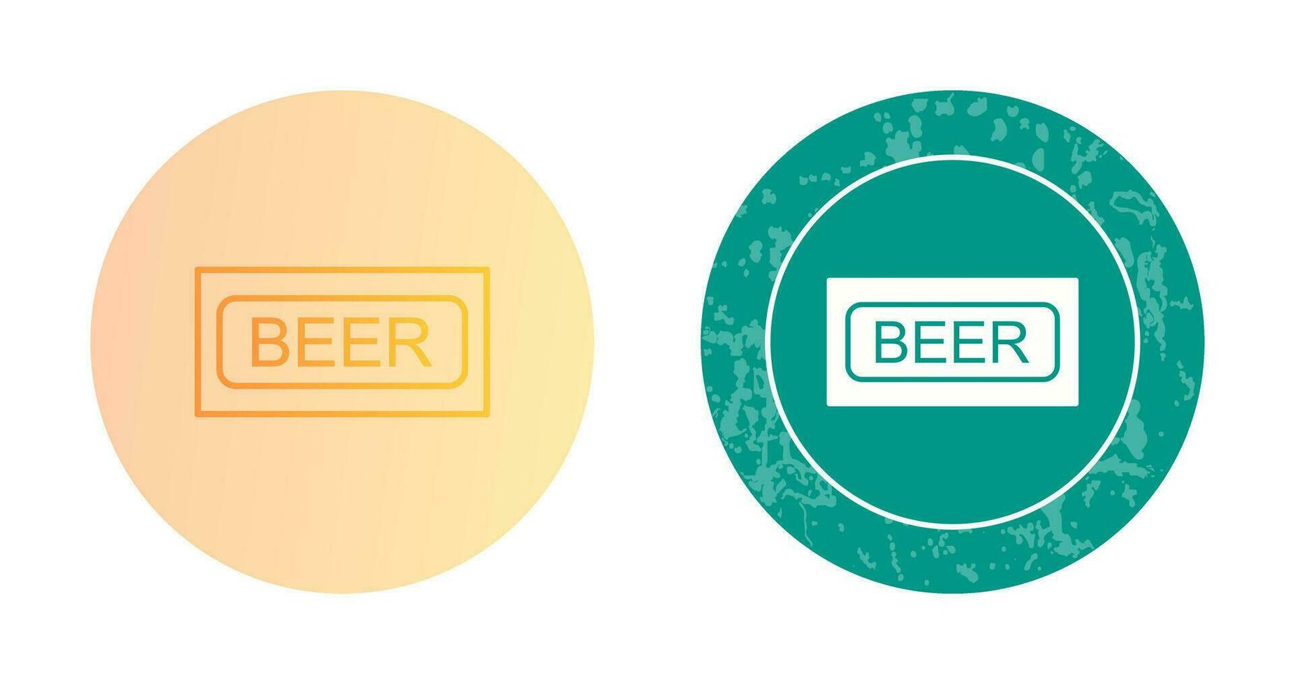 icono de vector de signo de cerveza