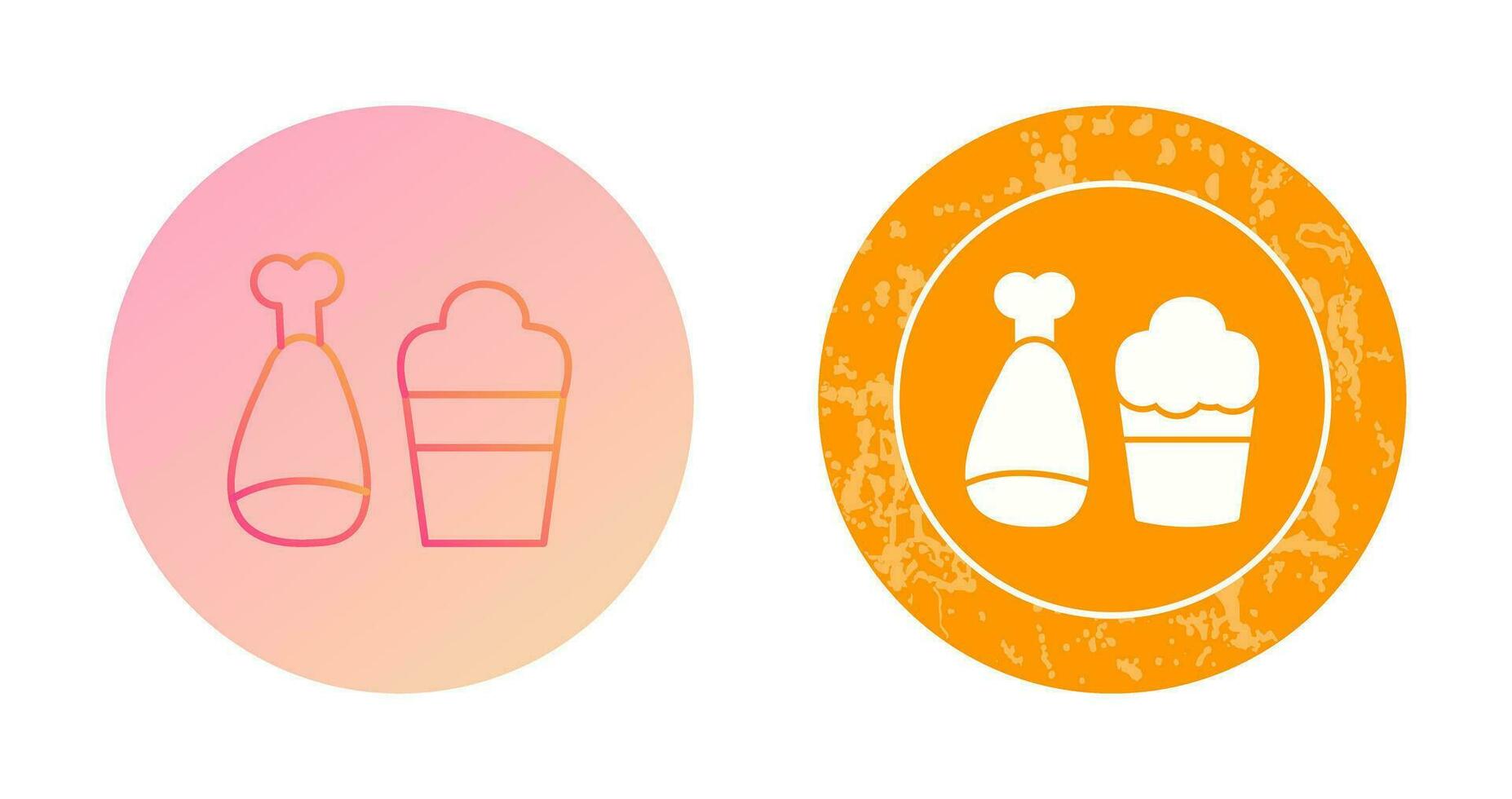 Food and Beer Vector Icon