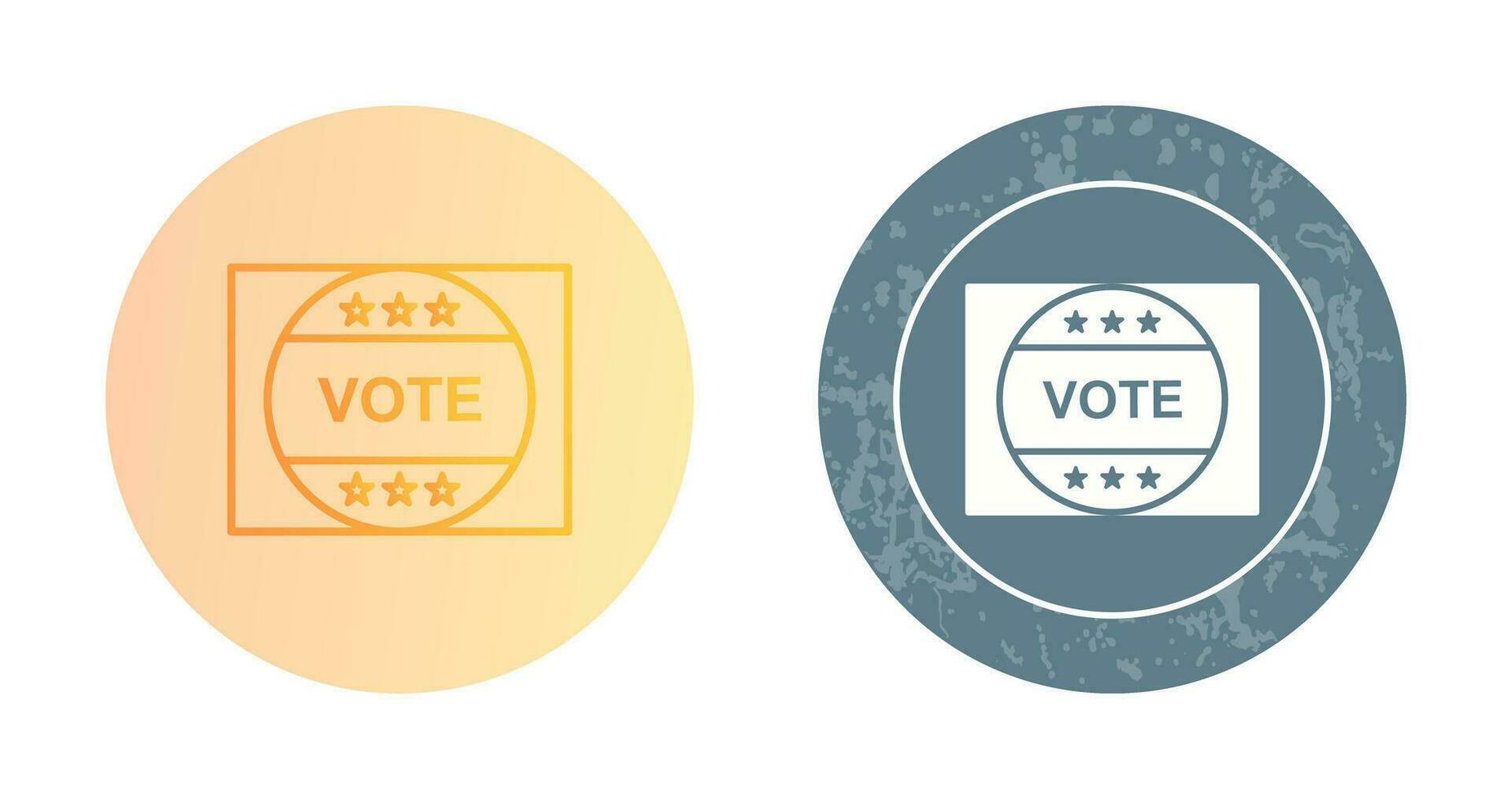 Vote Sticker Vector Icon