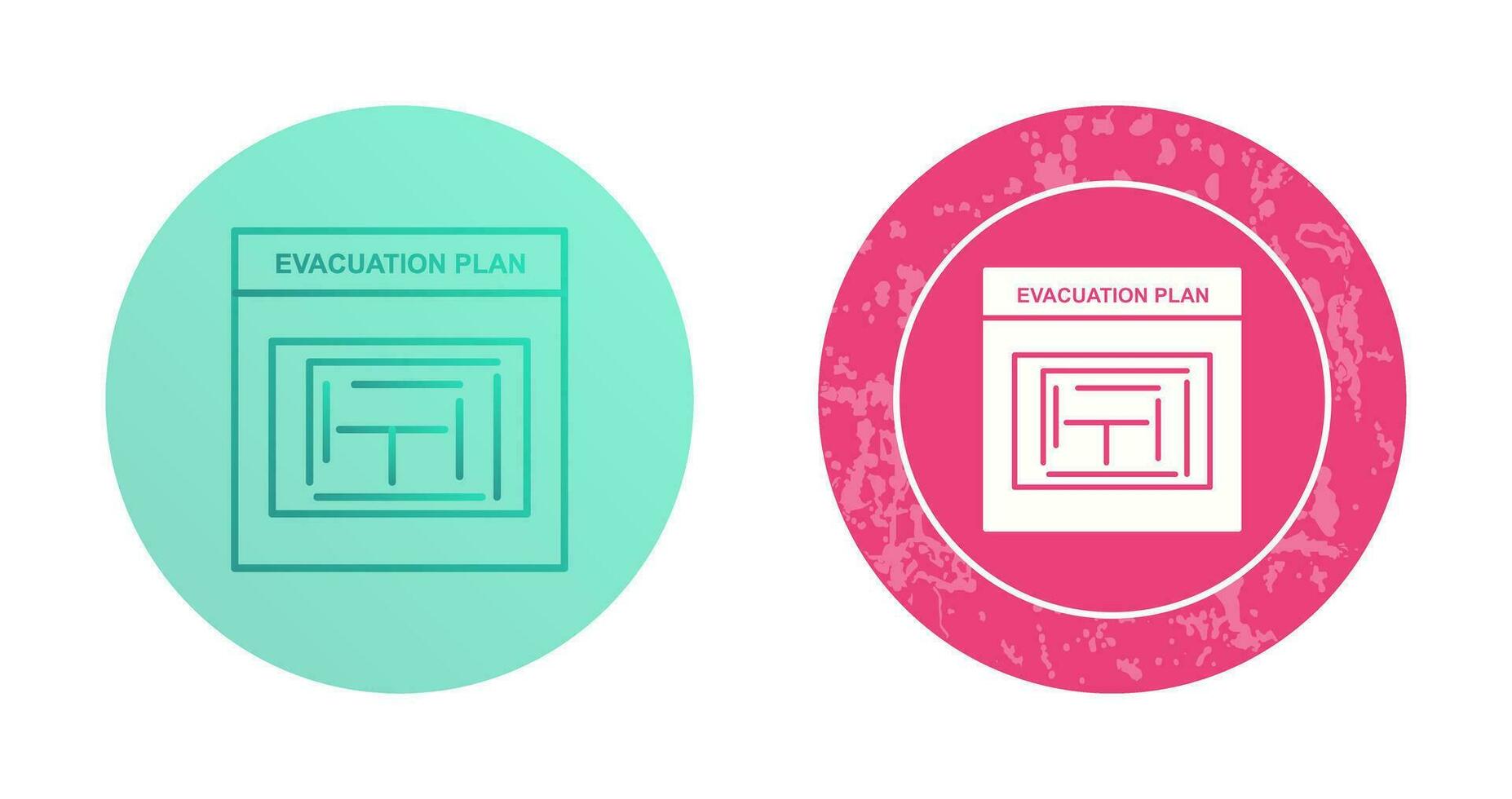 Evacuation Plan Vector Icon