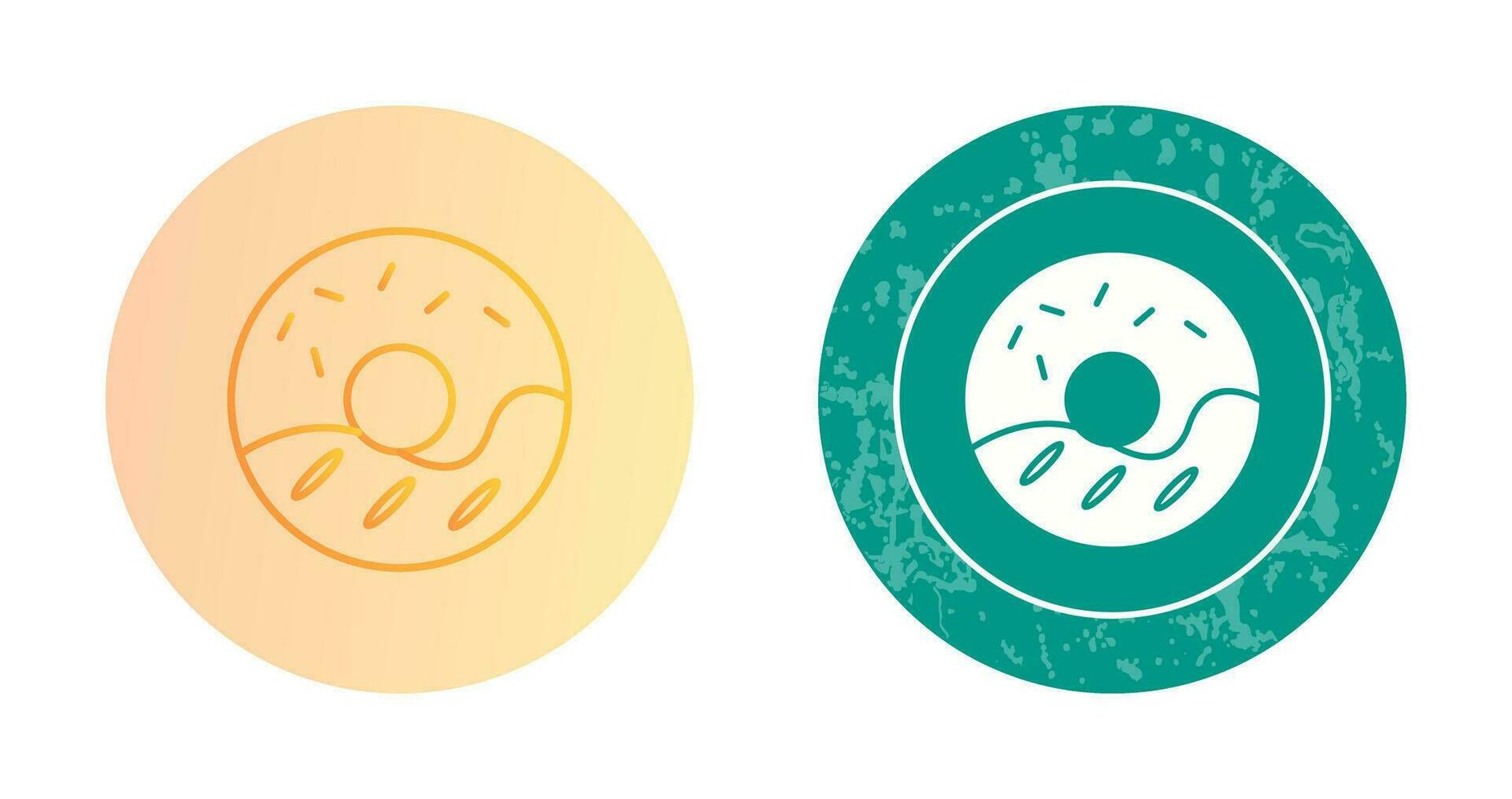 Cream Doughnut Vector Icon