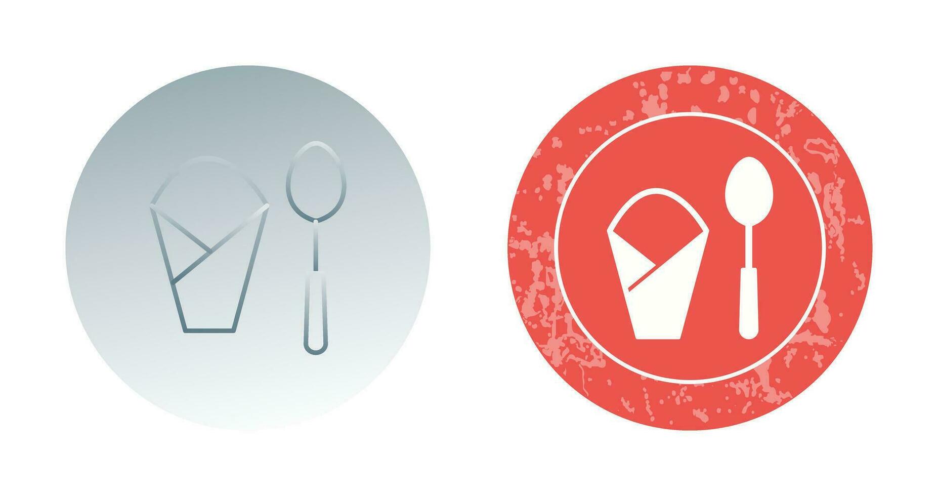 Spoon and Napkin Vector Icon