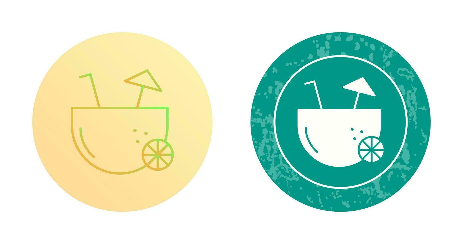 Coconut Drink Vector Icon