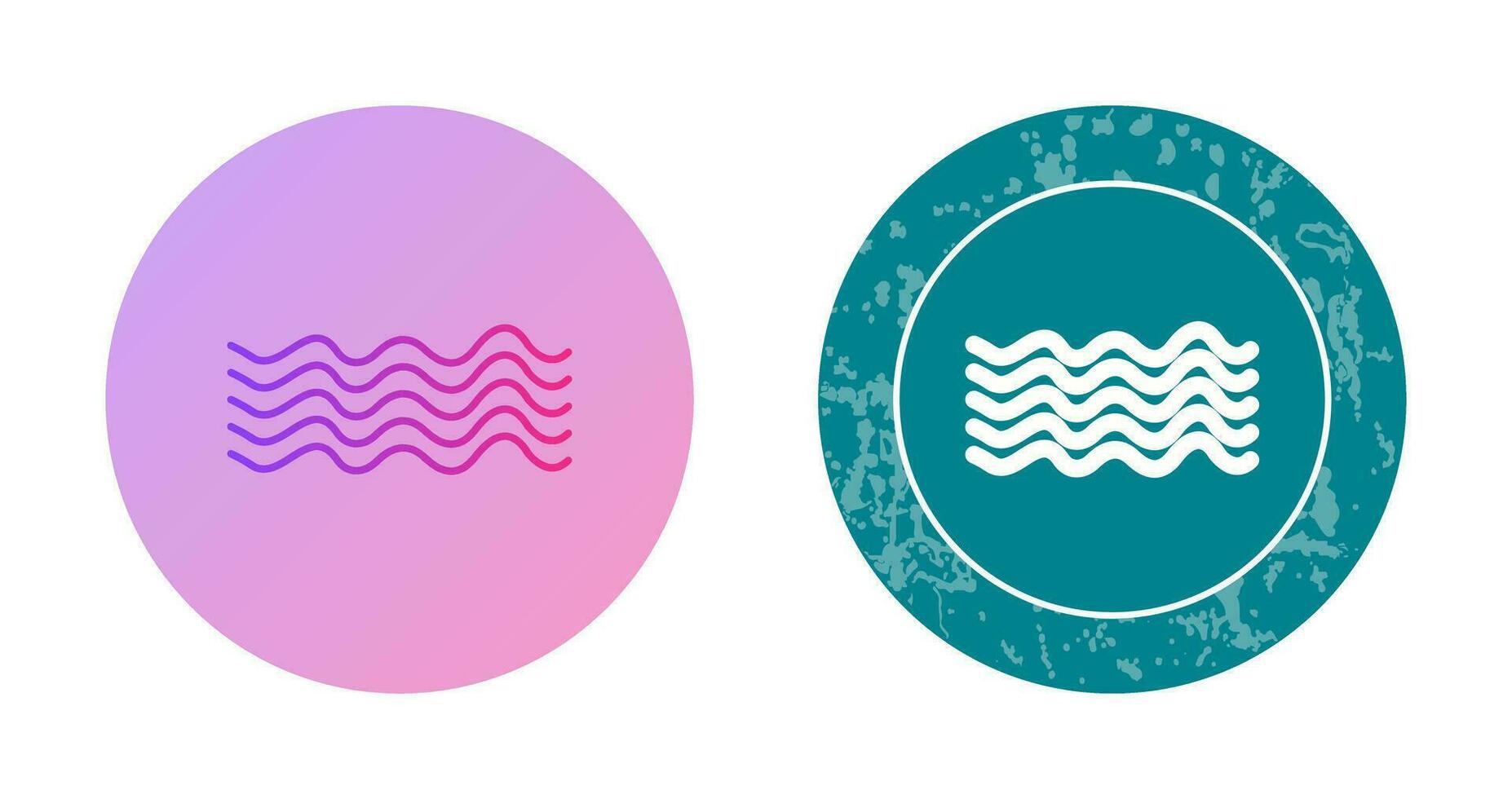 Magnetic Waves Vector Icon