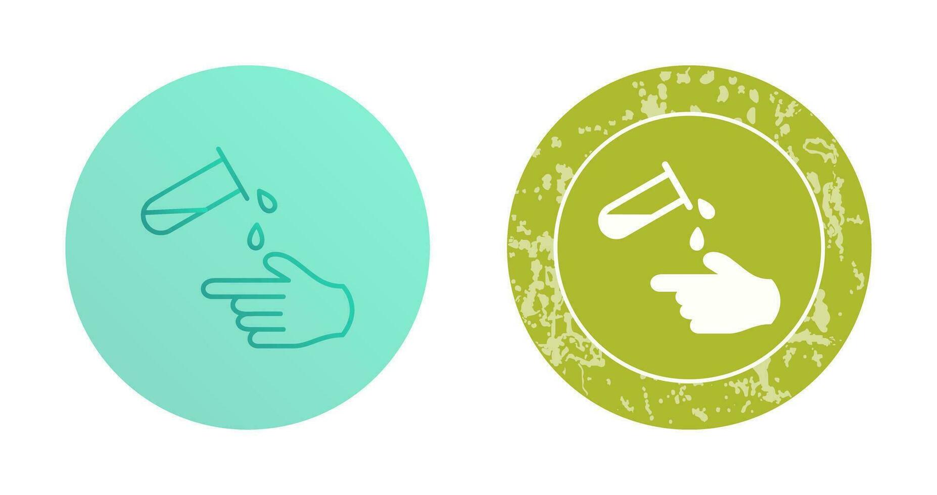 Corrosive Hazard Vector Icon