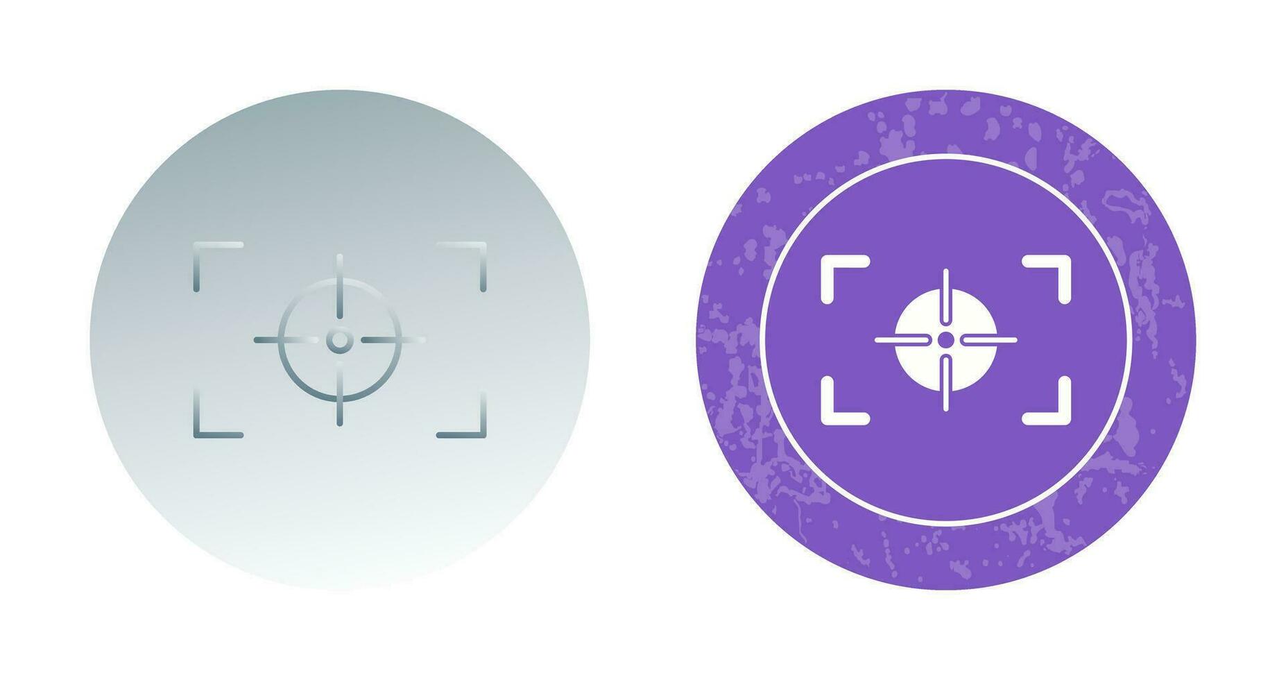 Unique Focus Horizontal Vector Icon