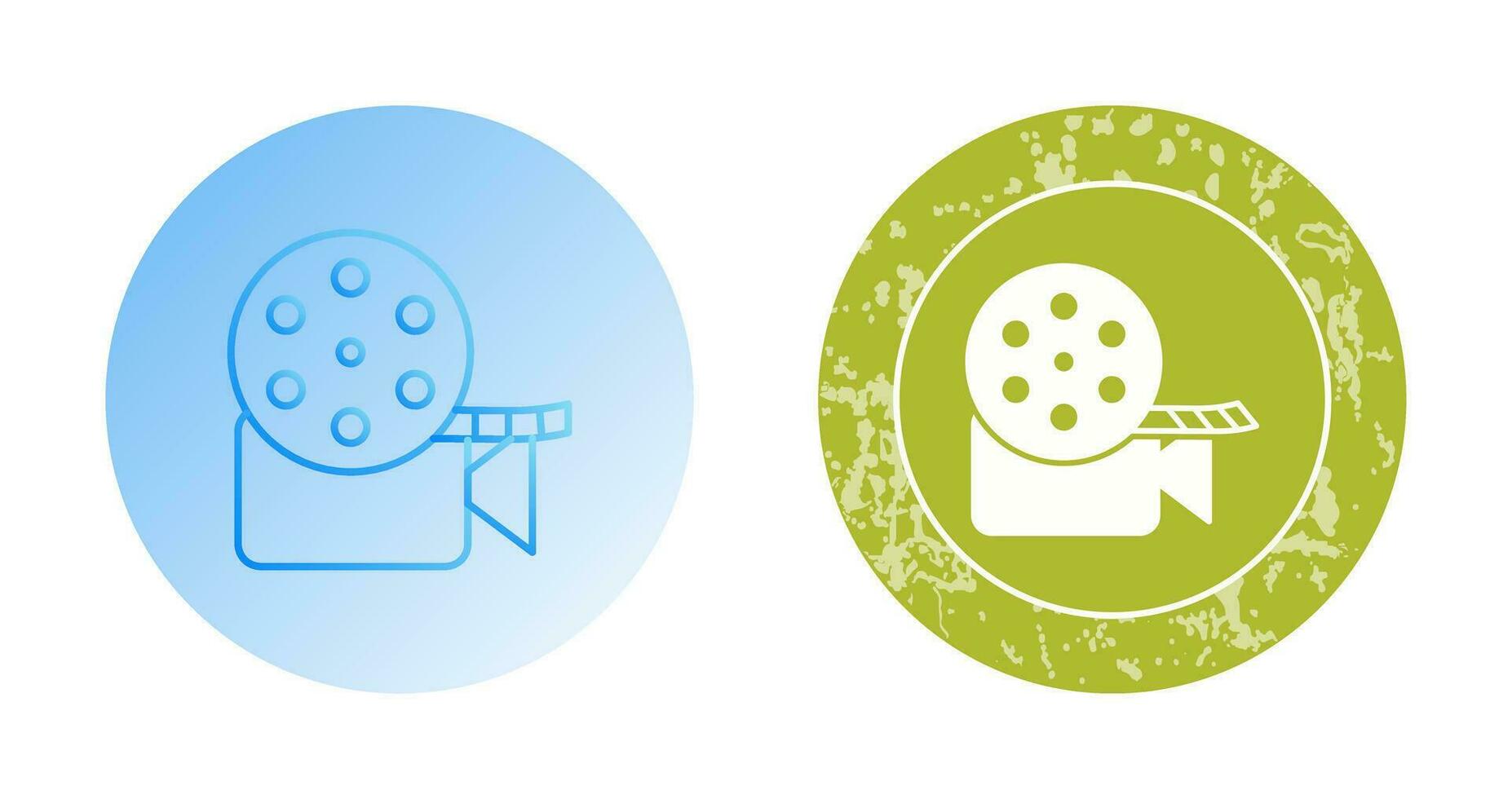 Unique Video Reel Vector Icon