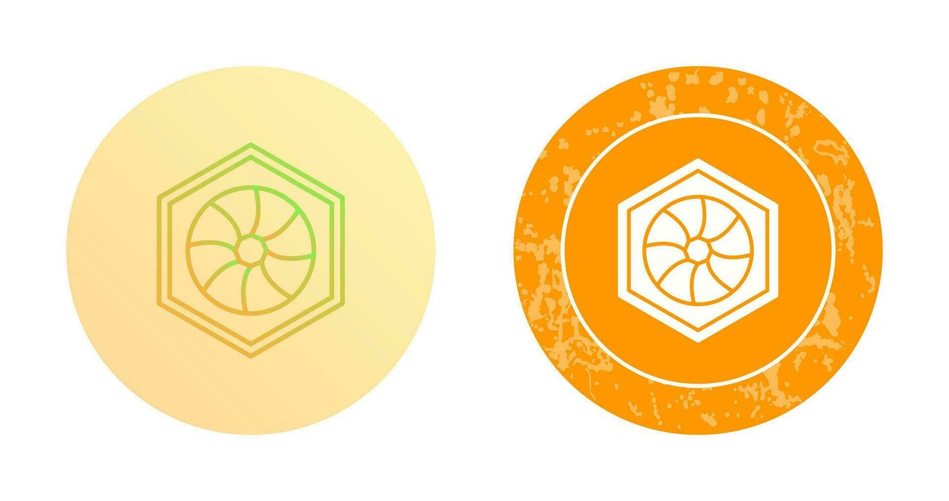 Unique Hexagonal Diaphram Vector Icon