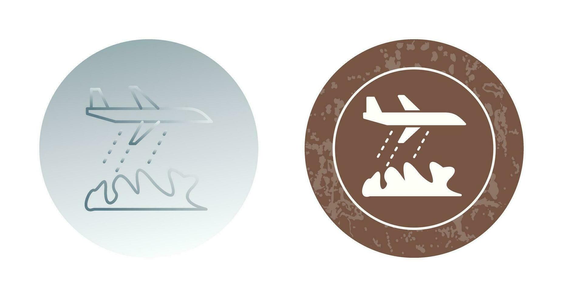 Unique Firefighter Plane Vector Icon