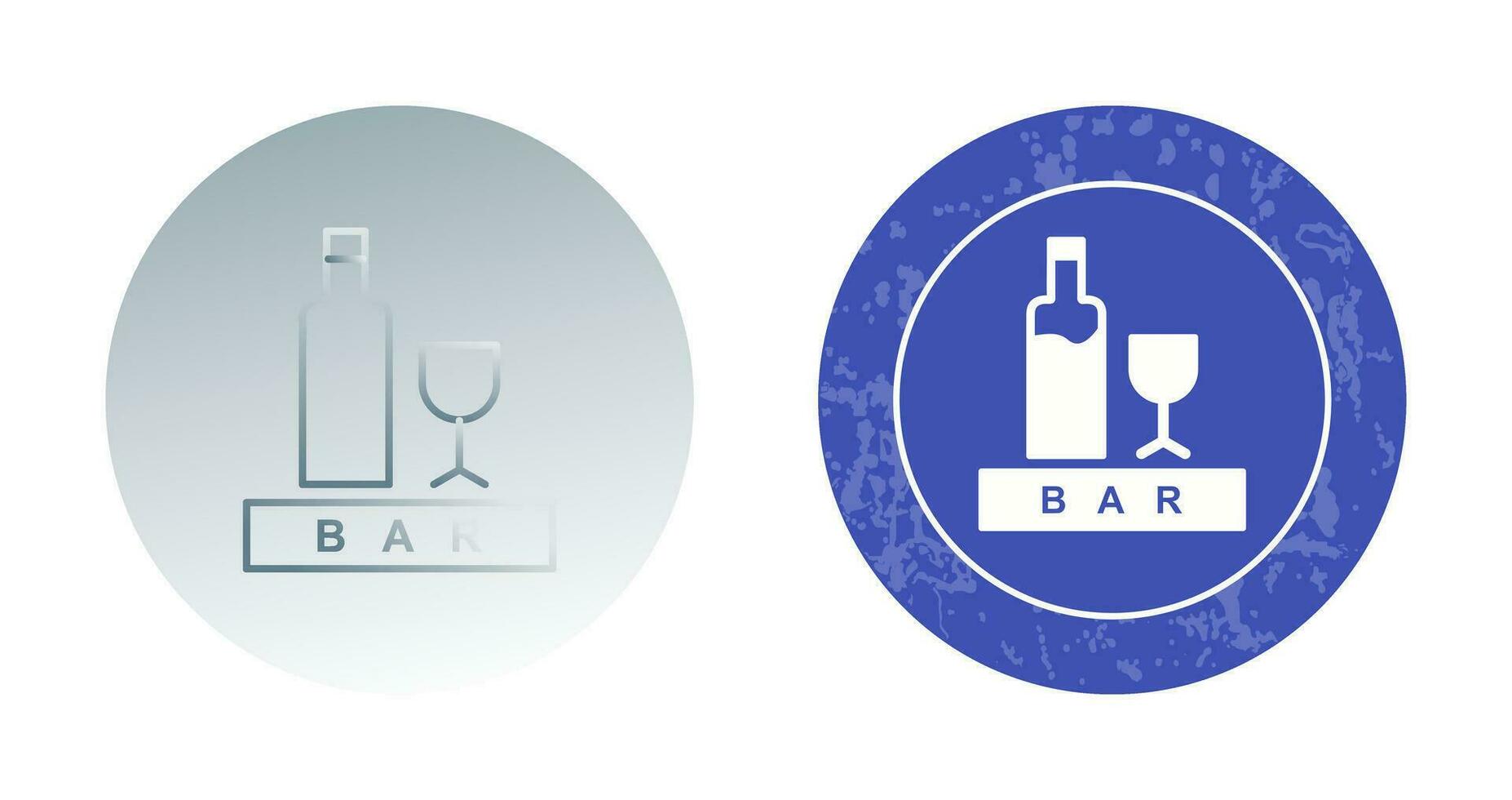 Unique Bar Sign Vector Icon