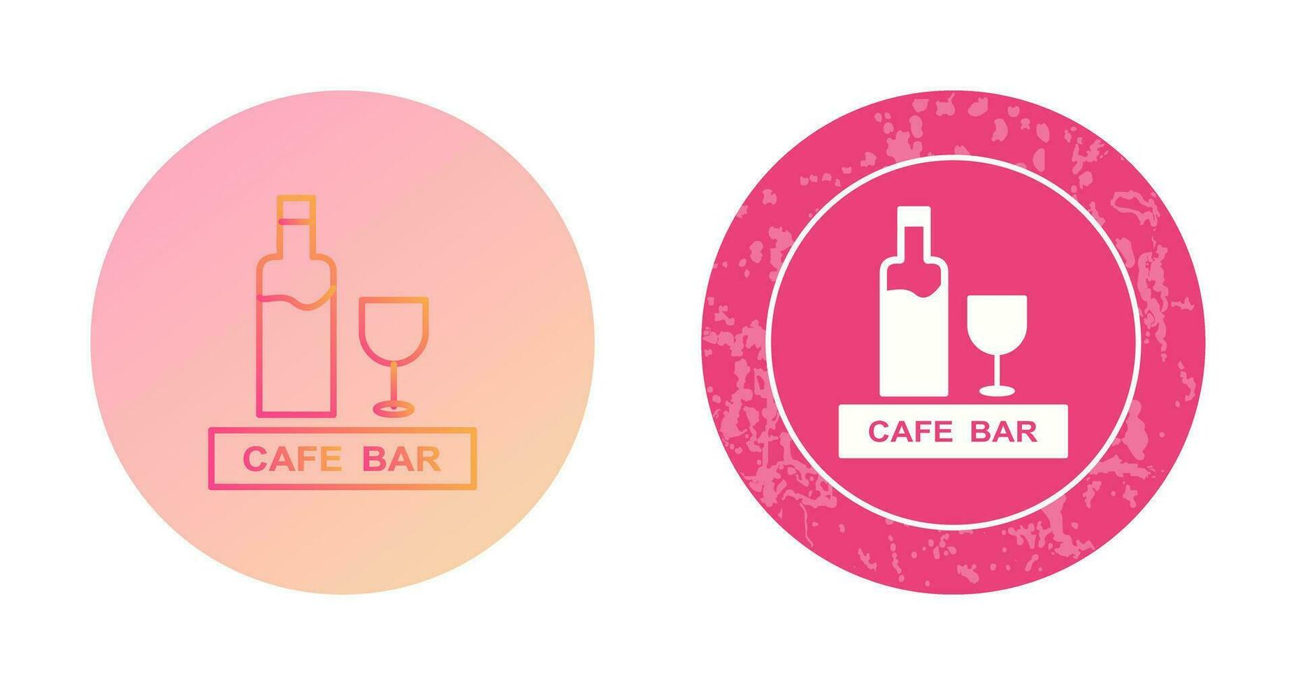 Unique Drinks Cafe Vector Icon