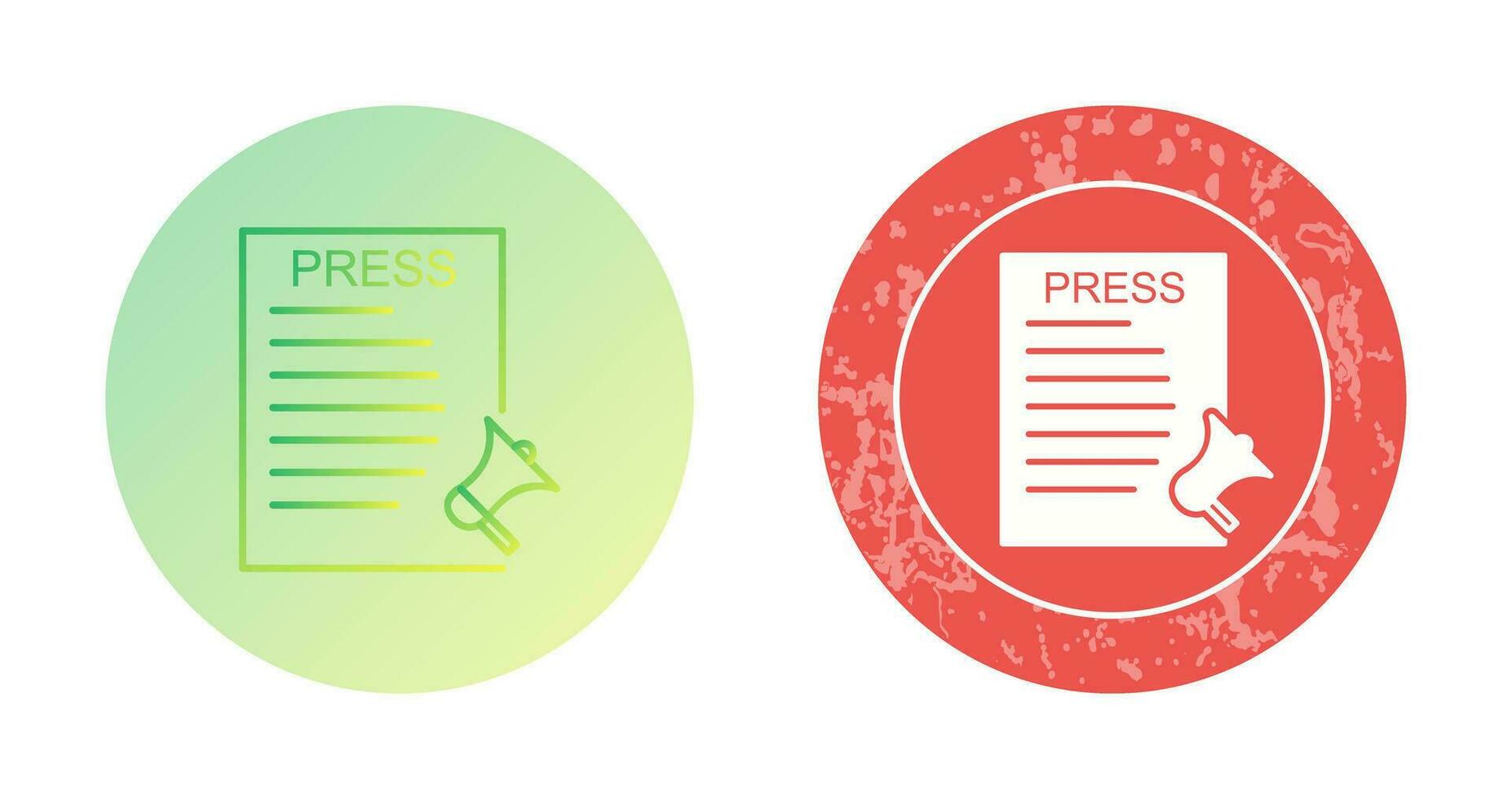 Unique Press Releases Vector Icon