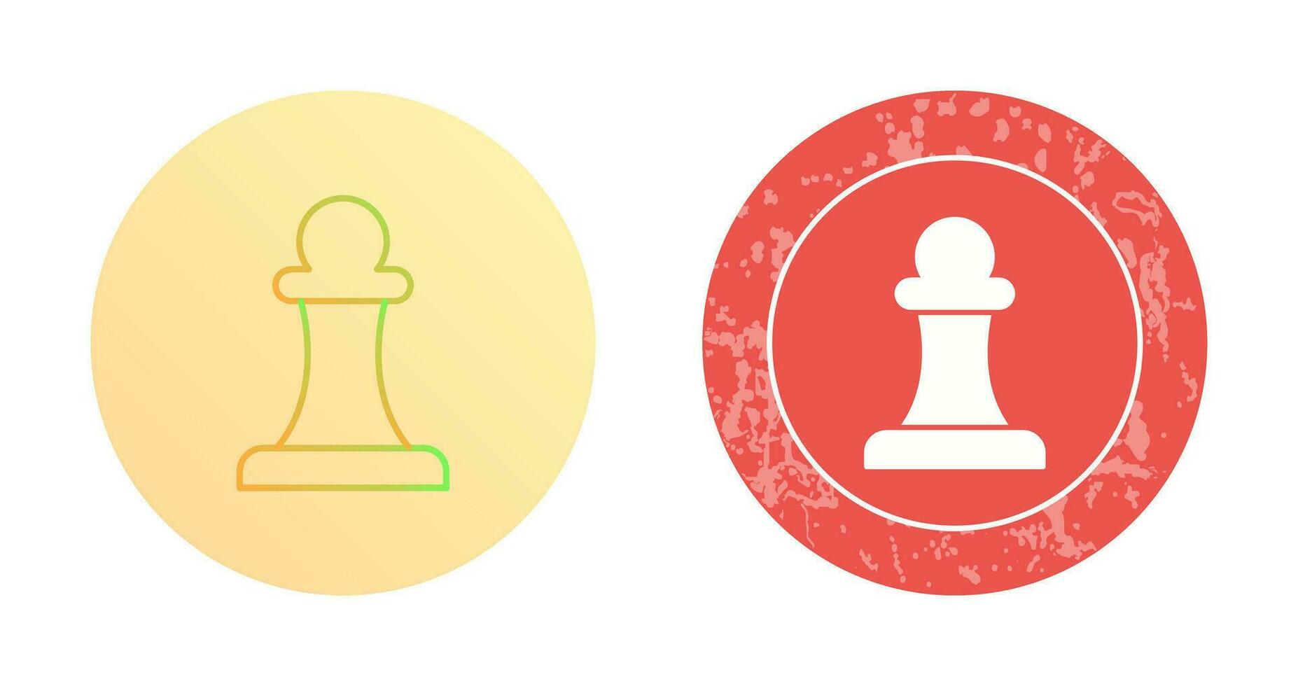 Unique Pawn Vector Icon