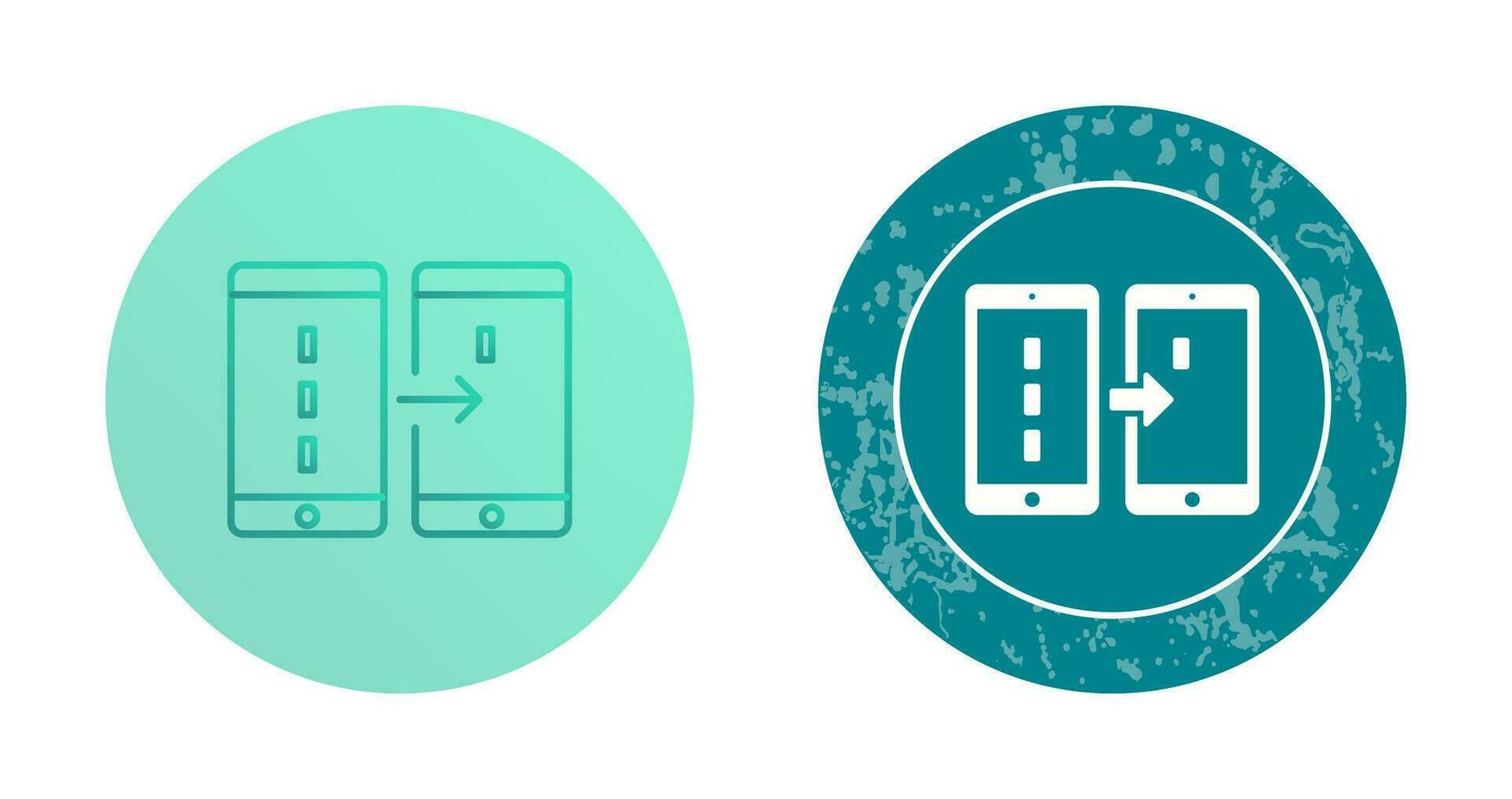 Unique Data Transfer Vector Icon