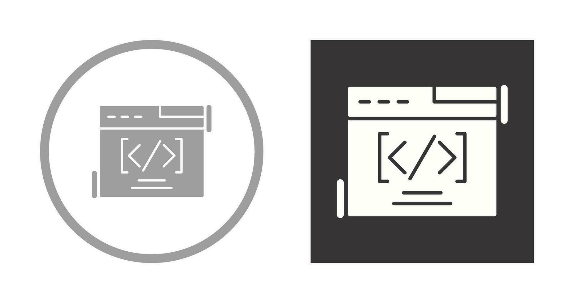 Web Coding Vector Icon