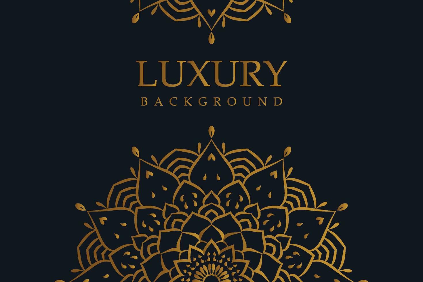 Luxury Golden Mandala Background Square vector