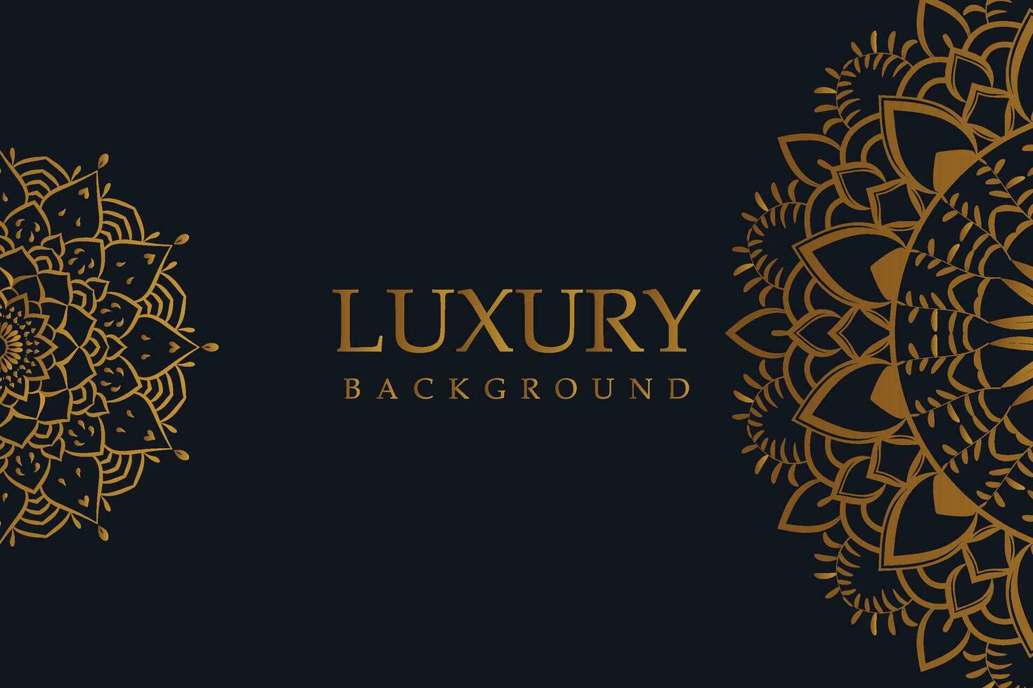 Luxury Golden Mandala Background Square vector