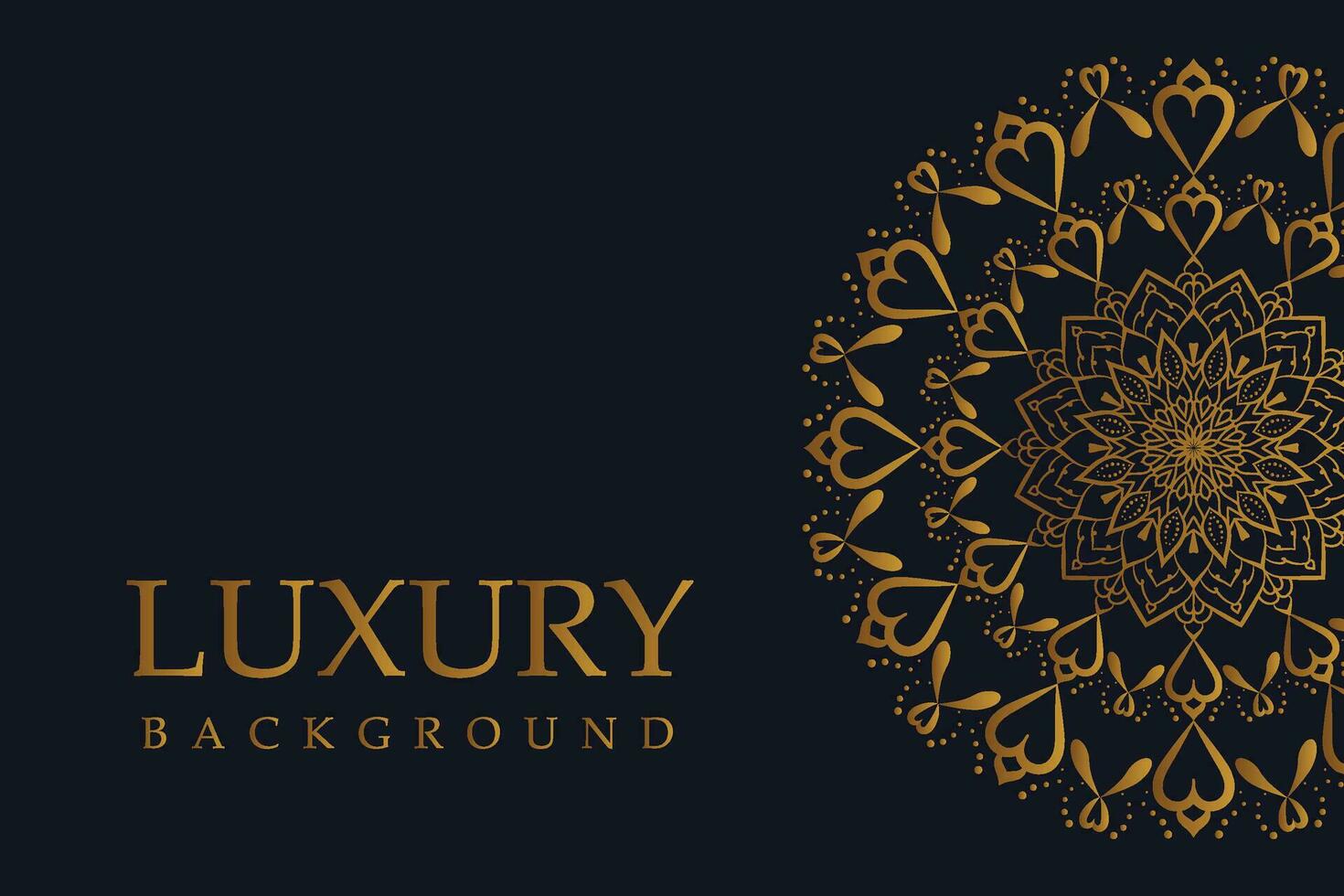 Luxury Golden Mandala Background Square vector