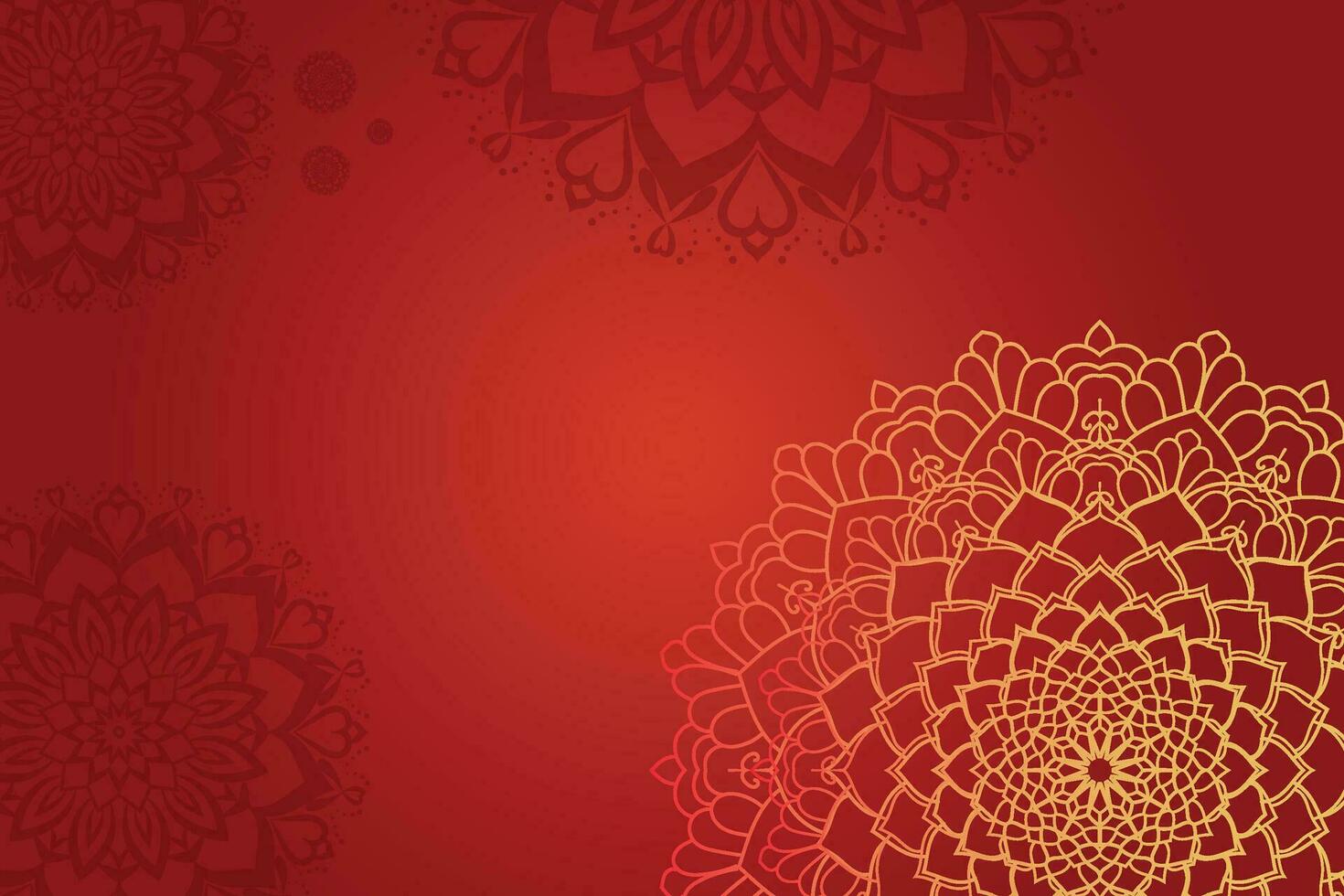 Intricate Oriental Floral Mandala Design vector