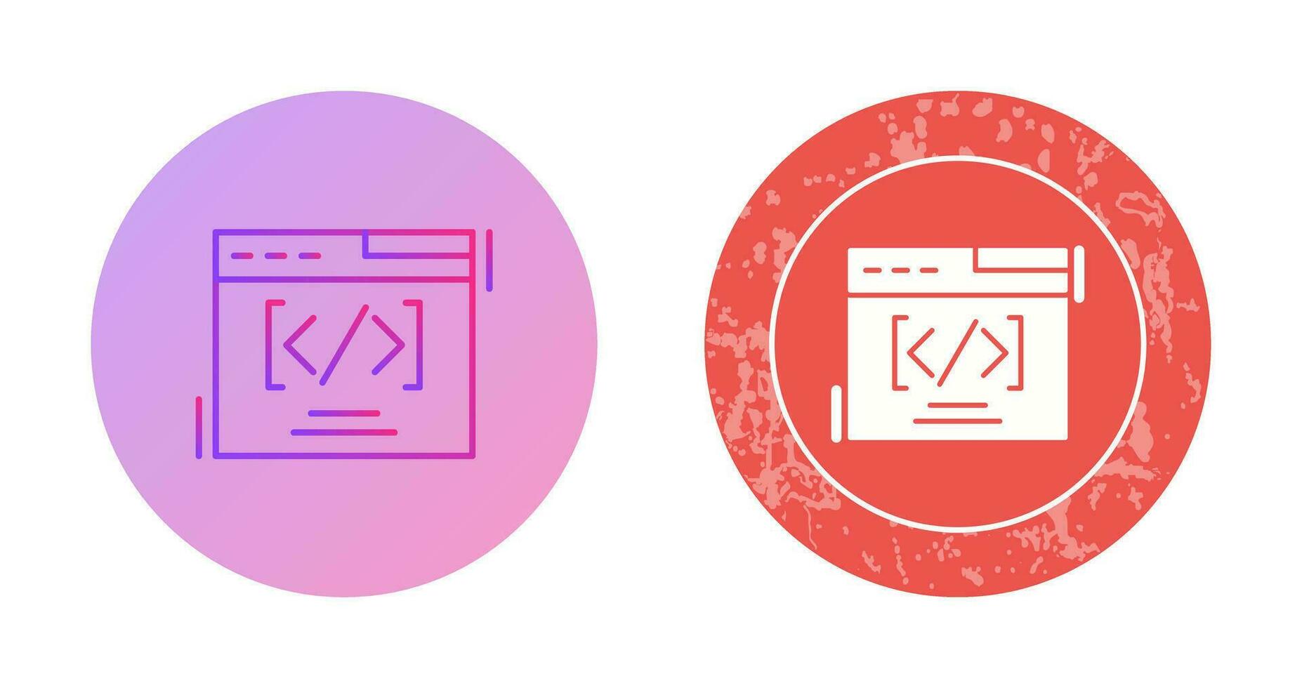 Web Coding Vector Icon