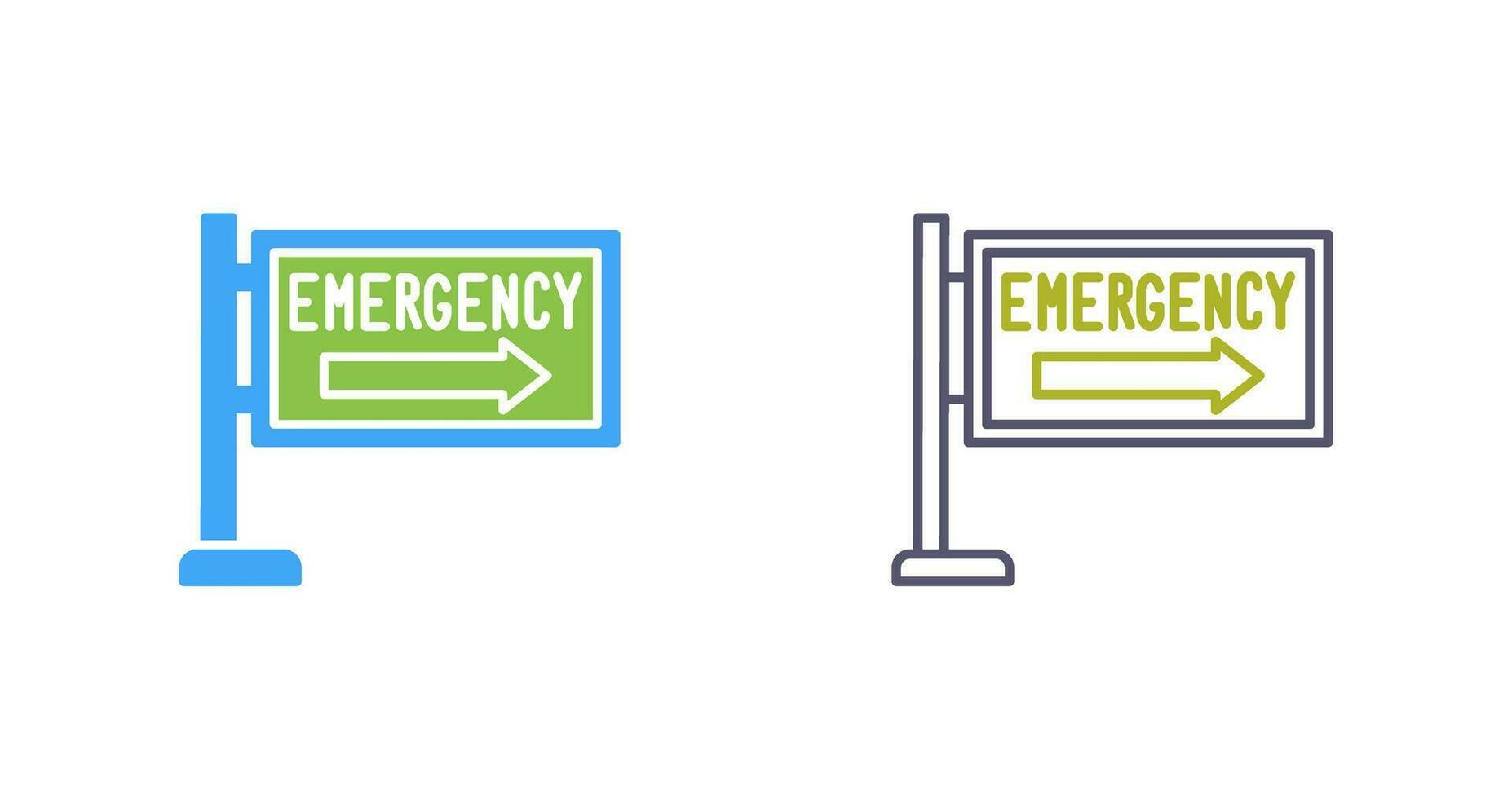 icono de vector de señal de emergencia