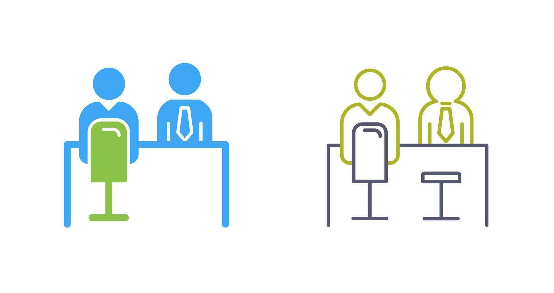 Employee Interview Vector Icon
